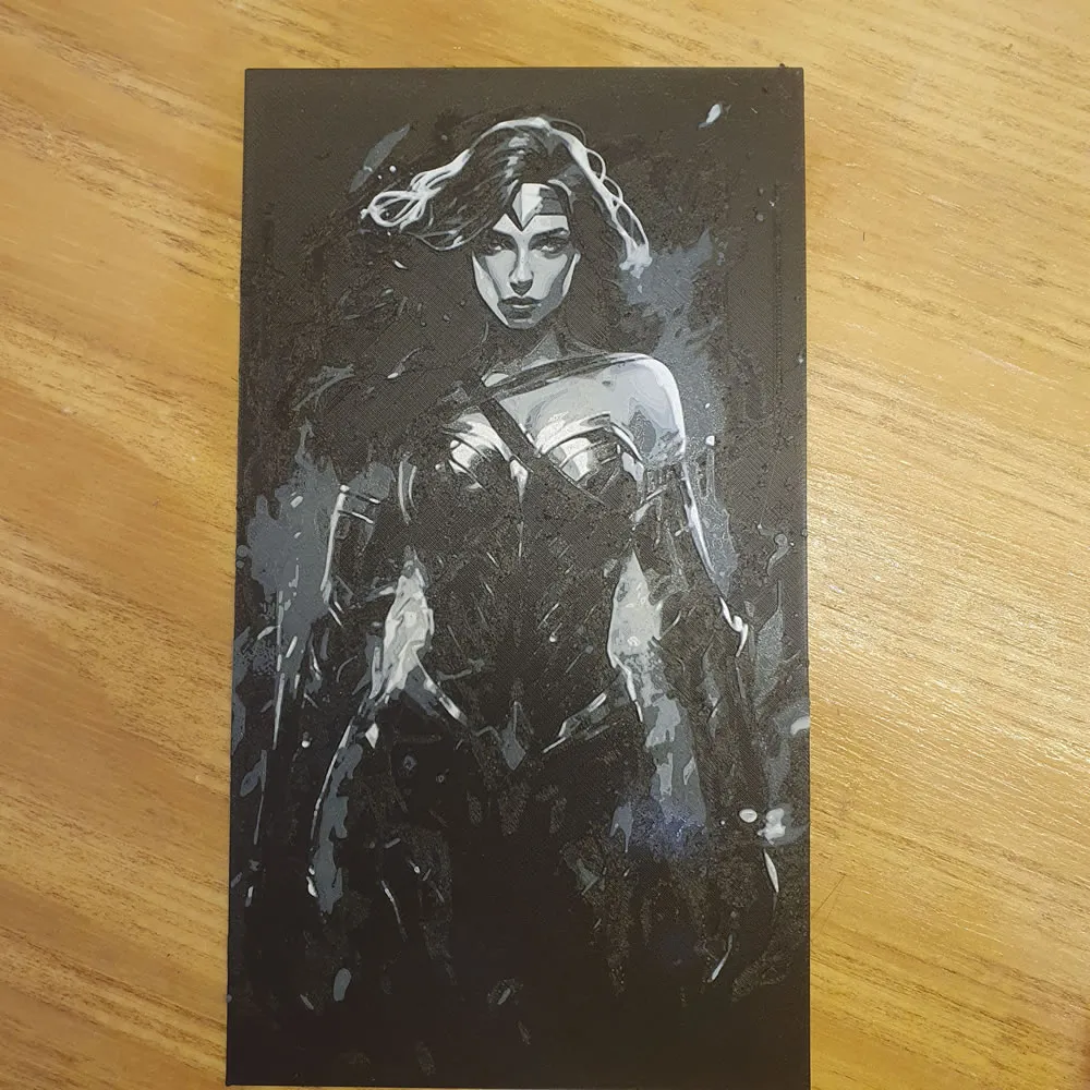 Nhân vật Mujer Maravilla với thiết kế 4 màu sắc