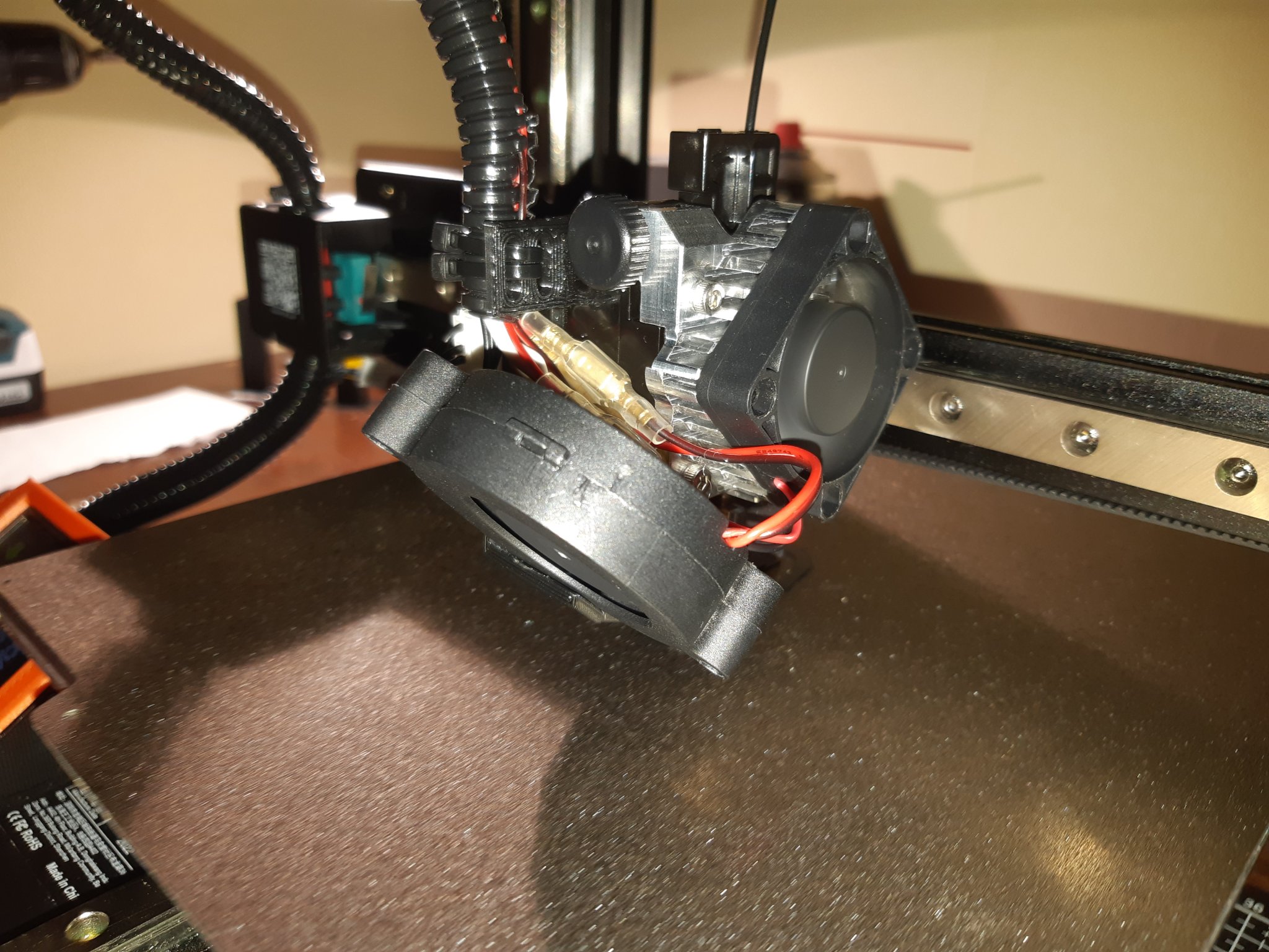 Bộ lắp đặt extruder E3D Titan Aero cho Kingroon KP3S Pro