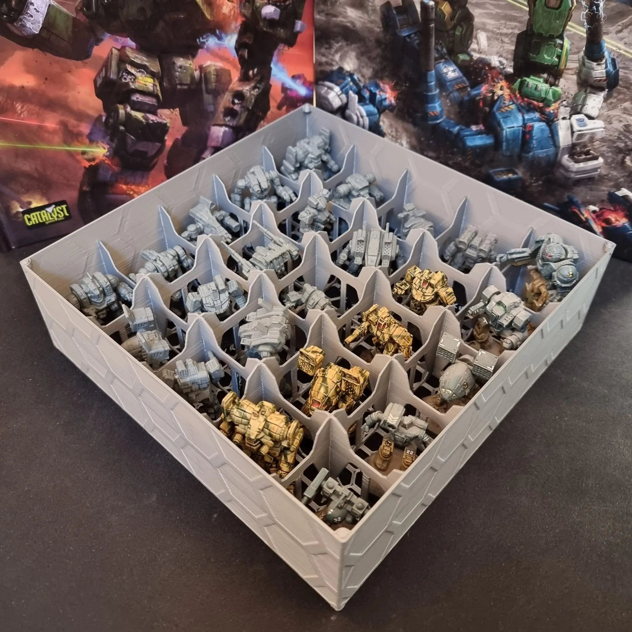 Khay đựng mô hình Battletech xếp chồng 5x5 cỡ thường