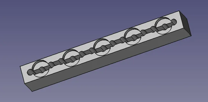 Giá đỡ cho 5 đèn LED hai màu 3mm