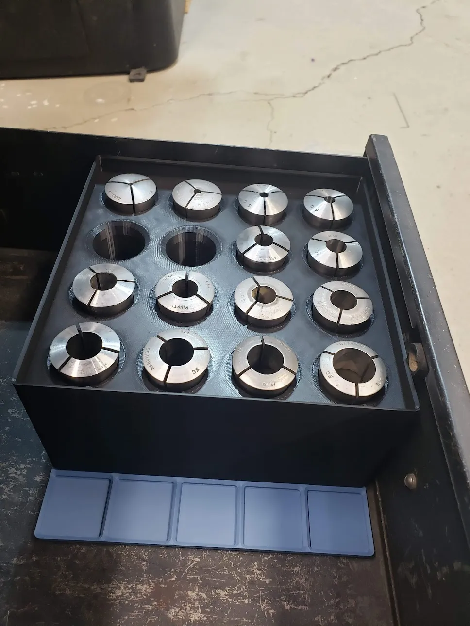 Giá đỡ collet 5C tương thích với Gridfinity