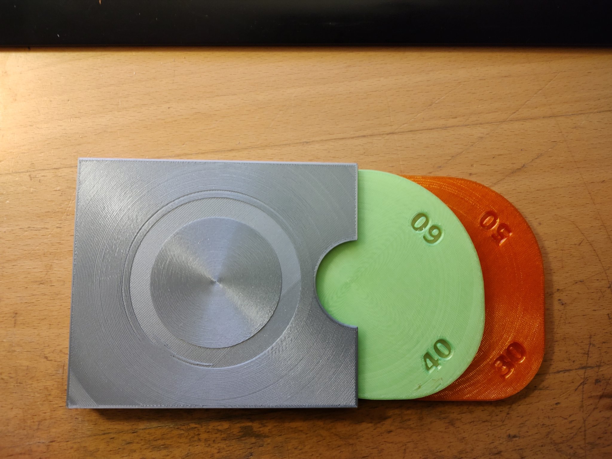 Khuôn cắt và thước đo bán kính cho may vá