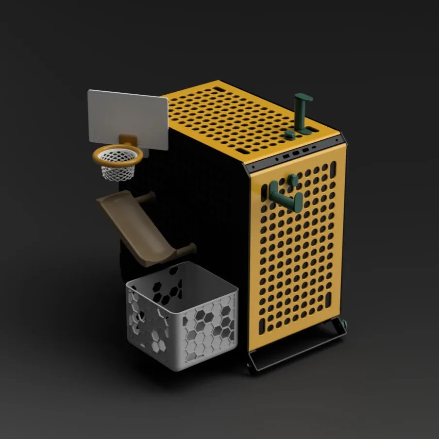 Giỏ rác bóng rổ giấy cho Qube 500