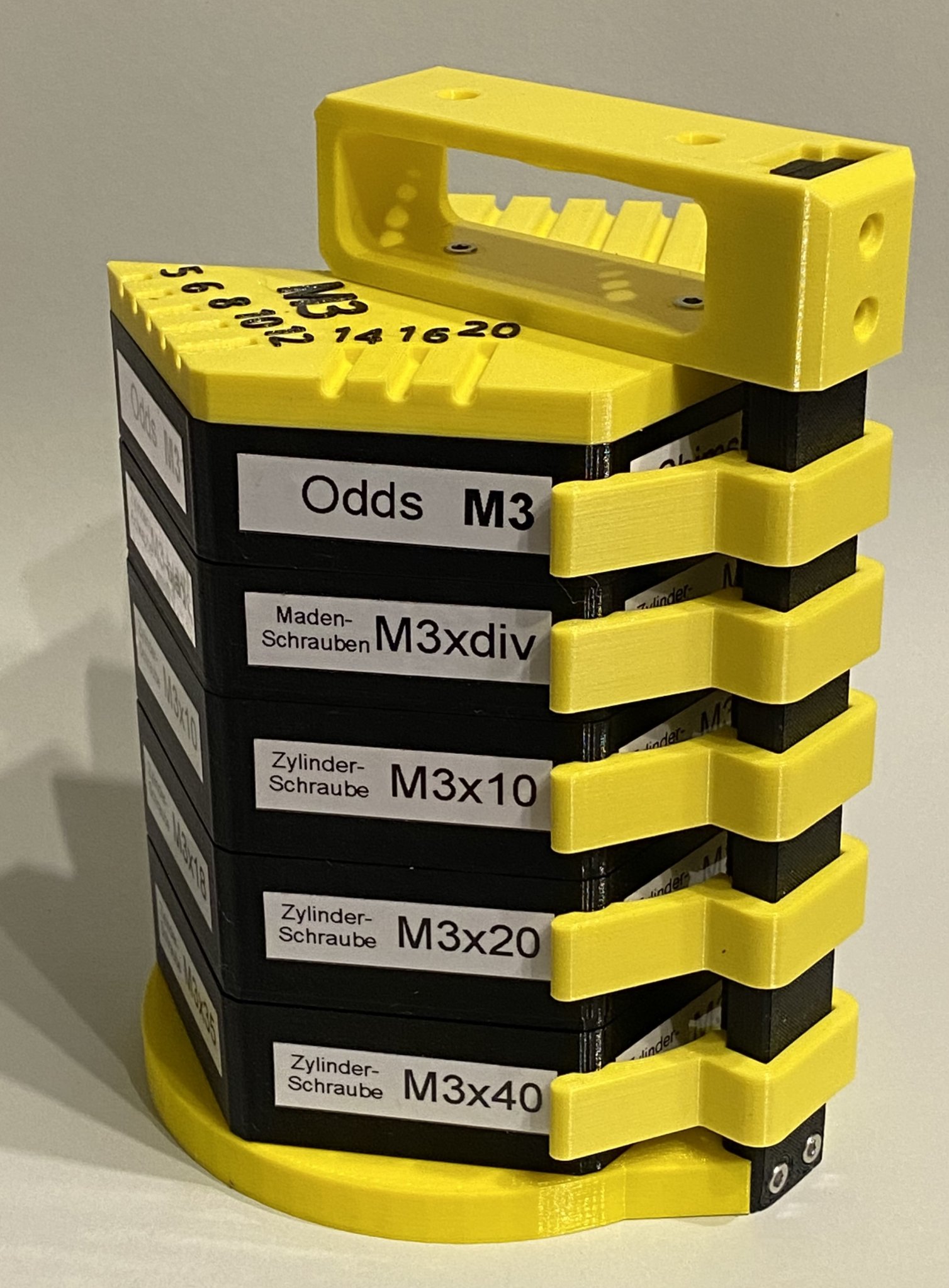 Tổ chức ốc vít và linh kiện nhỏ với thiết kế linh hoạt