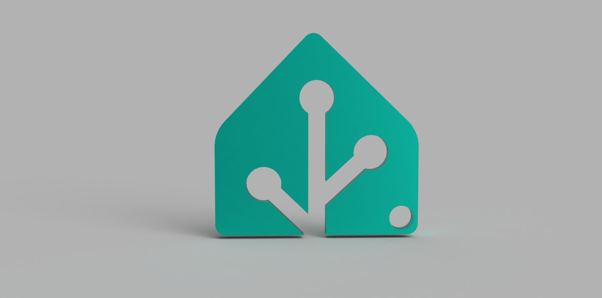 Móc khóa HomeAssistant với logo mới và cũ