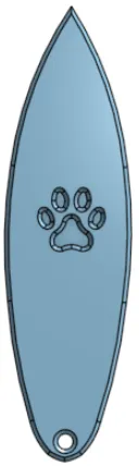 Bảng lướt sóng mini 3D cao 0.2cm