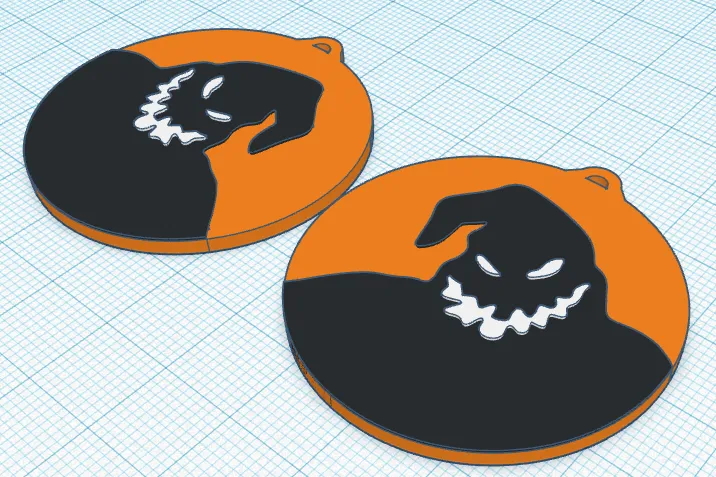 Bông tai ba màu Oogie Boogie cho mùa Halloween