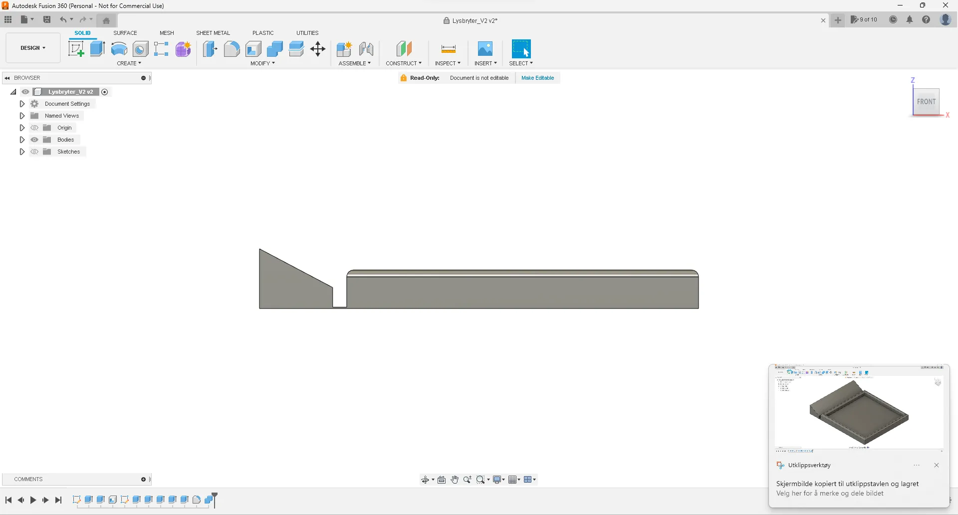 Nút bấm TRÅDFRI thông minh màu trắng gắn dưới công tắc đèn