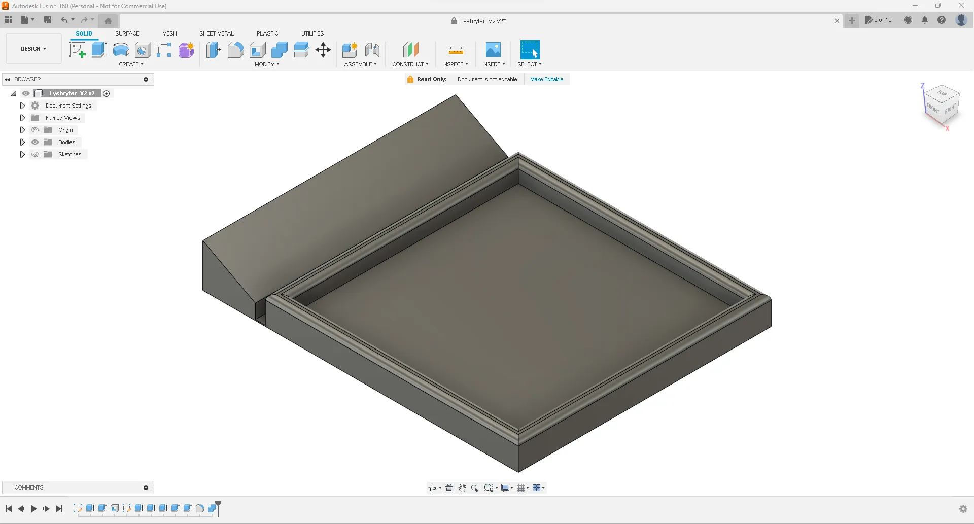 Nút bấm TRÅDFRI thông minh màu trắng gắn dưới công tắc đèn