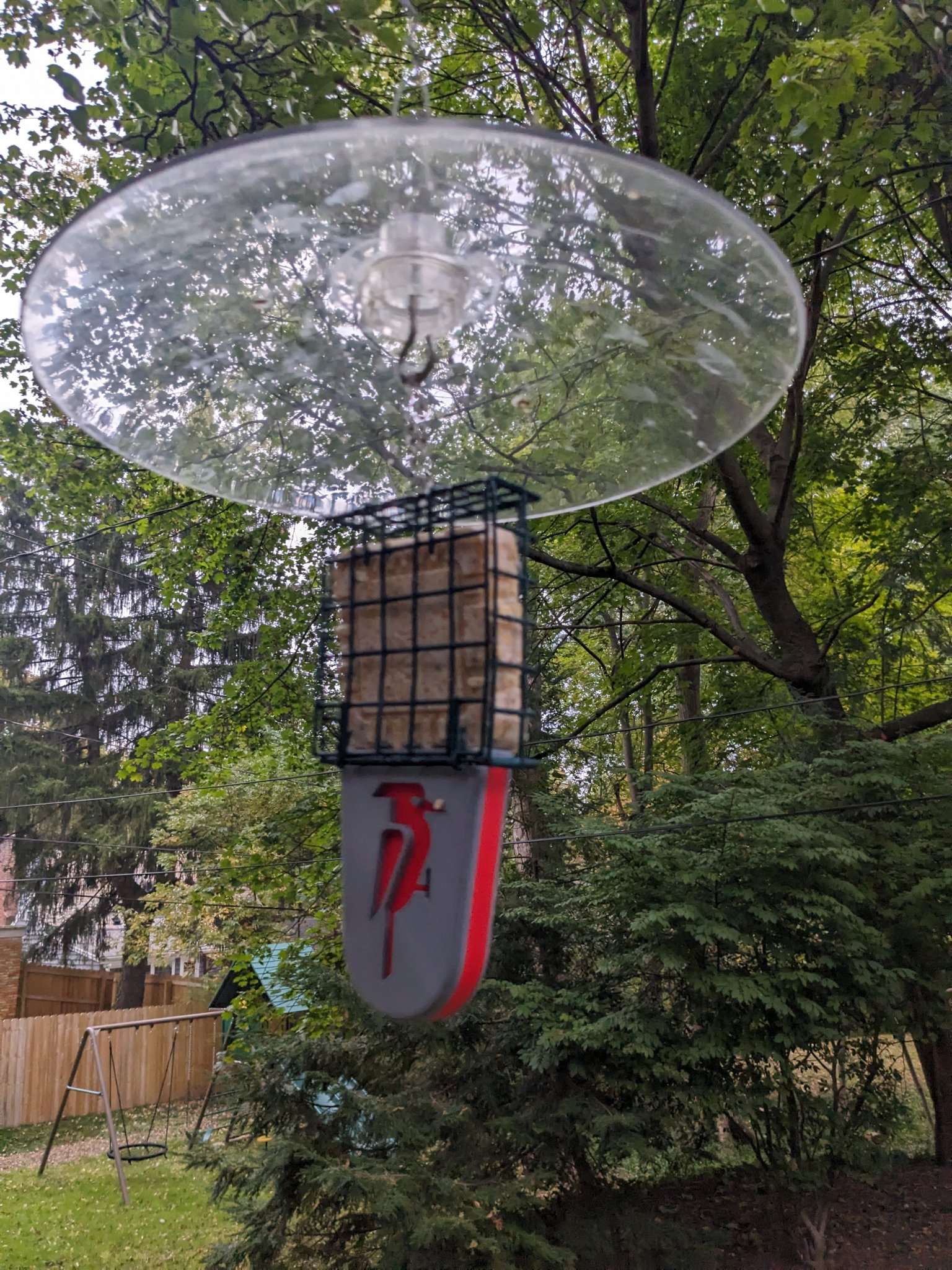 Giá đỡ đuôi cho bộ cho chim ăn mỡ kiểu lồng