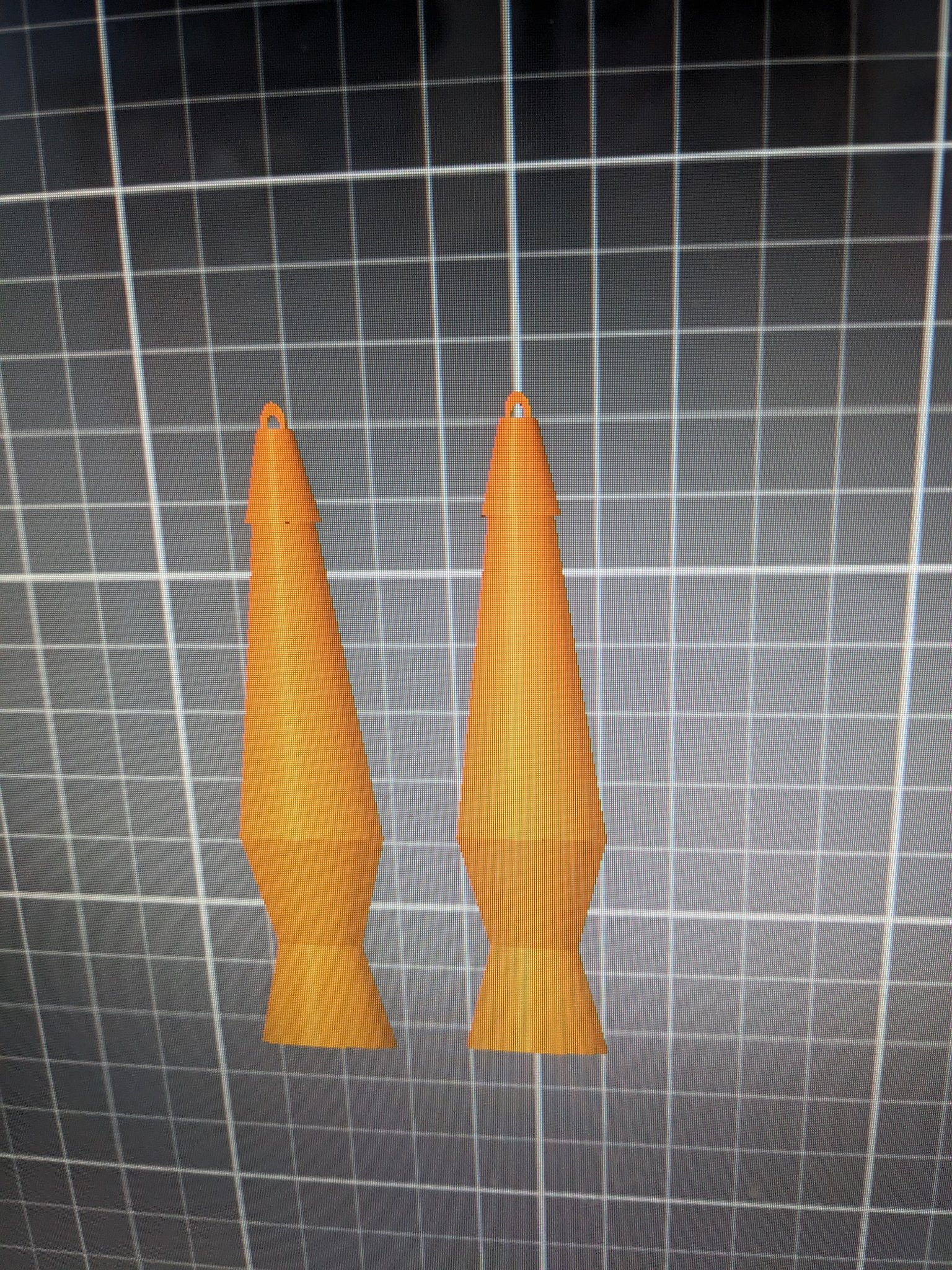 Bông tai đèn lava phong cách retro đơn giản