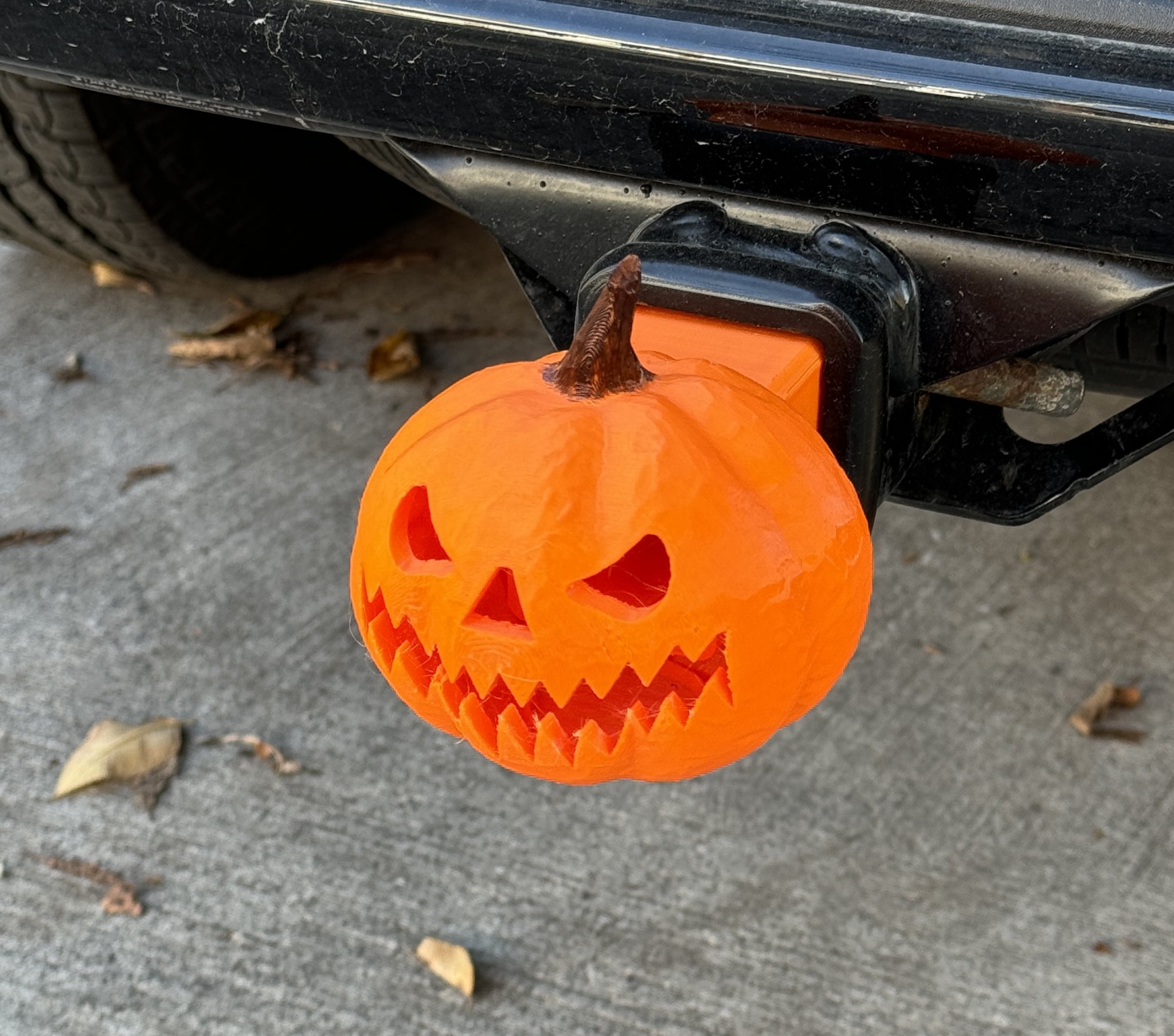 Càng kéo xe Halloween với đầu nối bí ngô