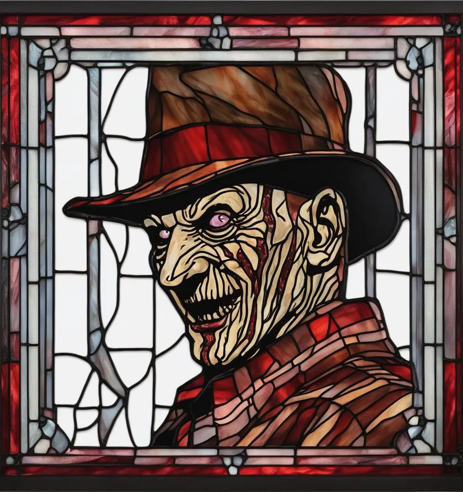 Đèn ngủ kính màu nhân vật kinh dị Halloween