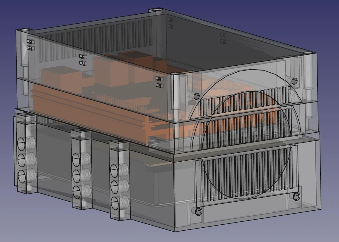 Vỏ Odroid M1 cho ổ cứng HDD 3.5" và quạt 80mm