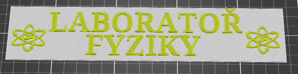 Biển chỉ dẫn phòng thí nghiệm vật lý cho trường học