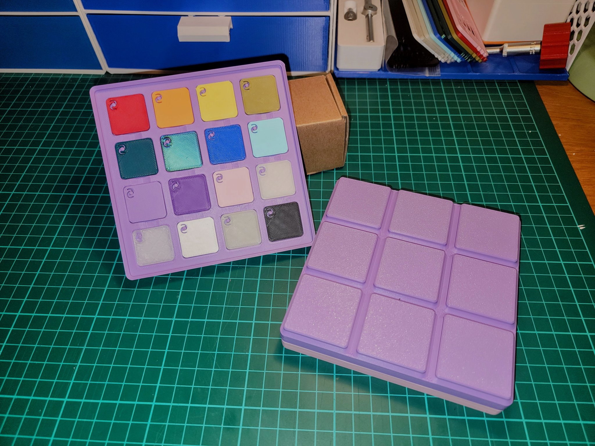 Giá đỡ mẫu filament Bambu Lab cho bộ Gridfinity