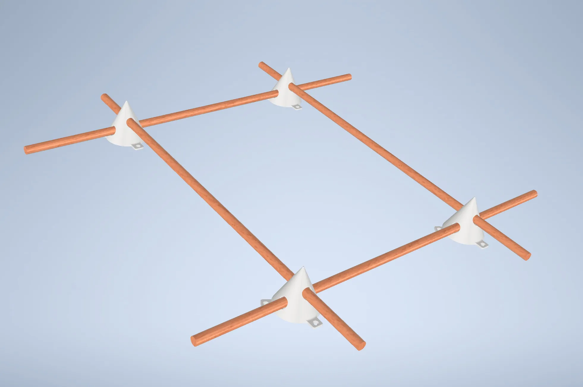 Giá đỡ tranh 5cm với 4 lỗ hỗ trợ vị trí