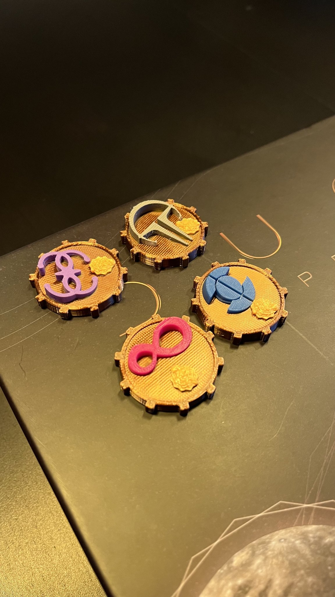 Bộ jetons liên minh và tài nguyên cho Dune Imperium