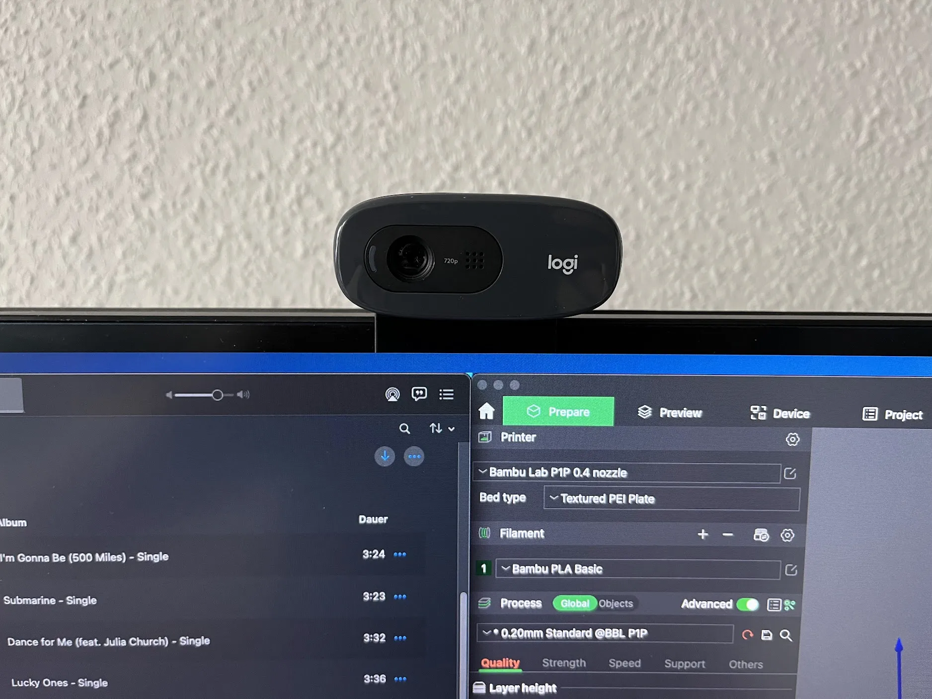 Giá đỡ webcam Logitech C270 nâng cao màn hình