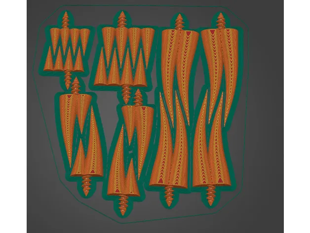 Răng nanh bí ngô cho mô hình in 3D