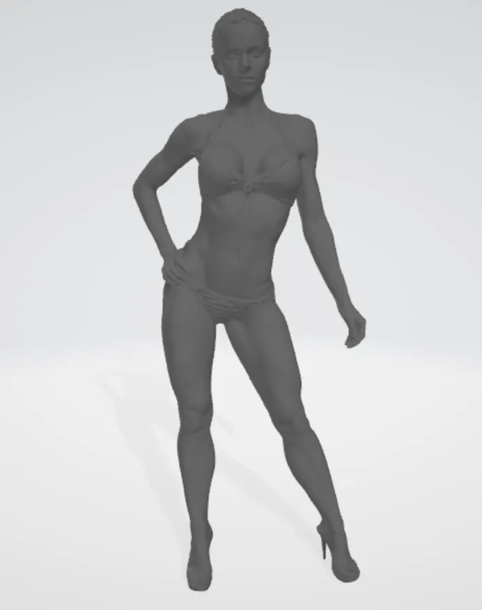 Tư thế người mẫu trong bộ đồ bơi không có kết cấu