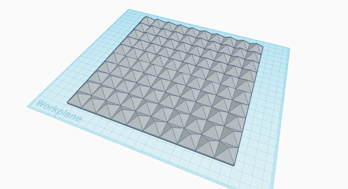 Gạch tường hình chóp 10 inch x 10 inch