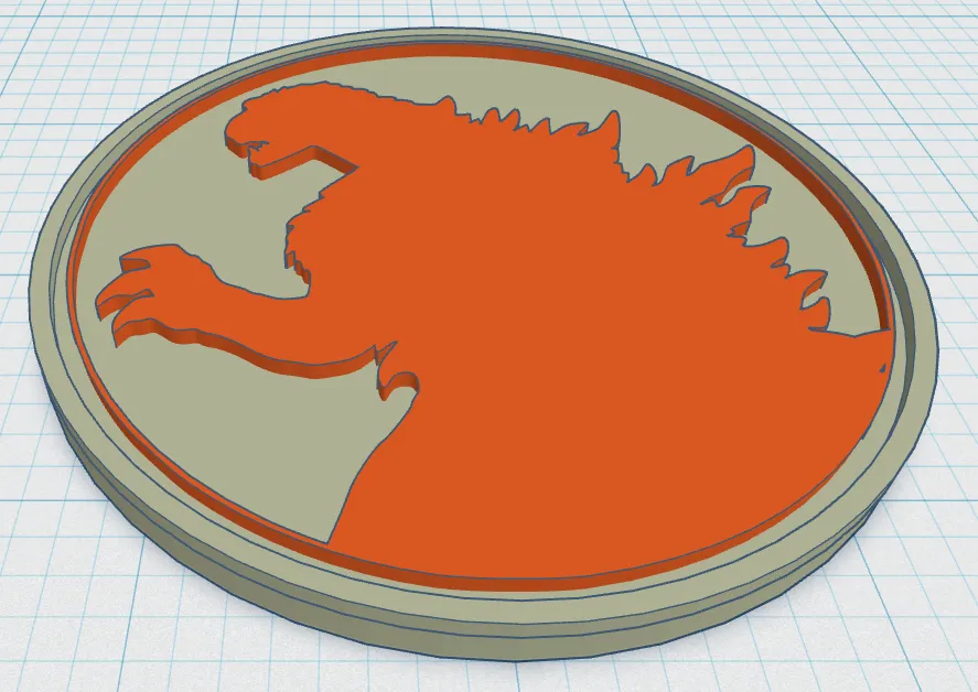 Đĩa lót Godzilla phong cách nghệ thuật độc đáo