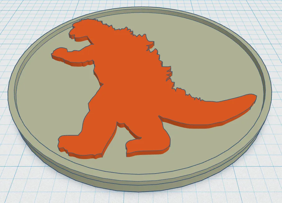 Giá đỡ ly Godzilla phong cách nghệ thuật độc đáo