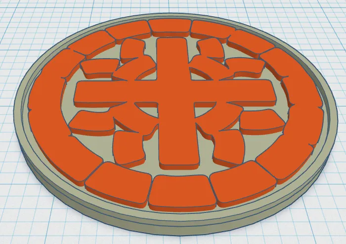 Đế lót ly Godzilla với biểu tượng Mothra