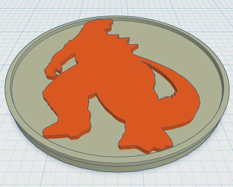 Đế lót ly Godzilla thiết kế độc đáo