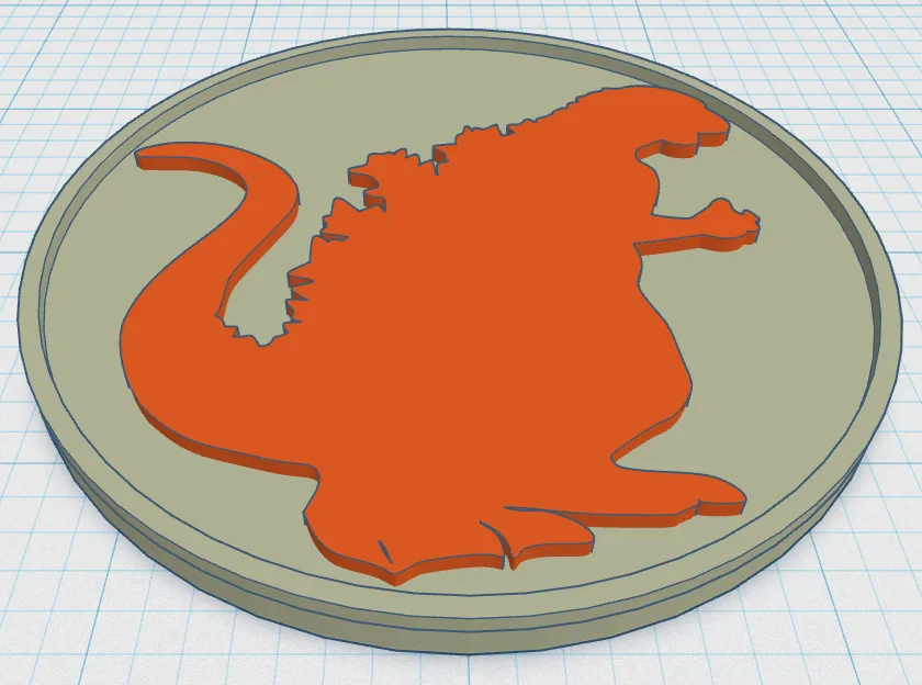 Đế lót ly Godzilla độc đáo với thiết kế ấn tượng