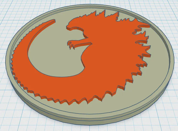 Đế lót ly Godzilla phong cách độc đáo