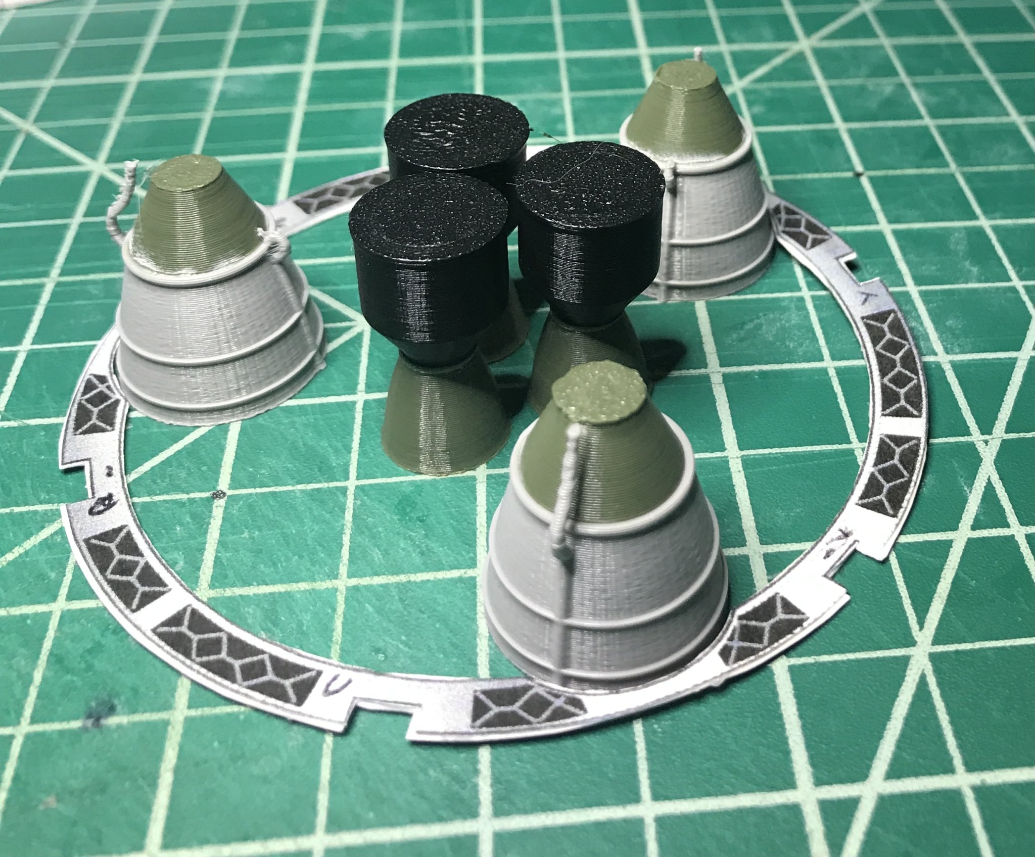 Bộ phận động cơ Starship S24 từ mô hình giấy 3D