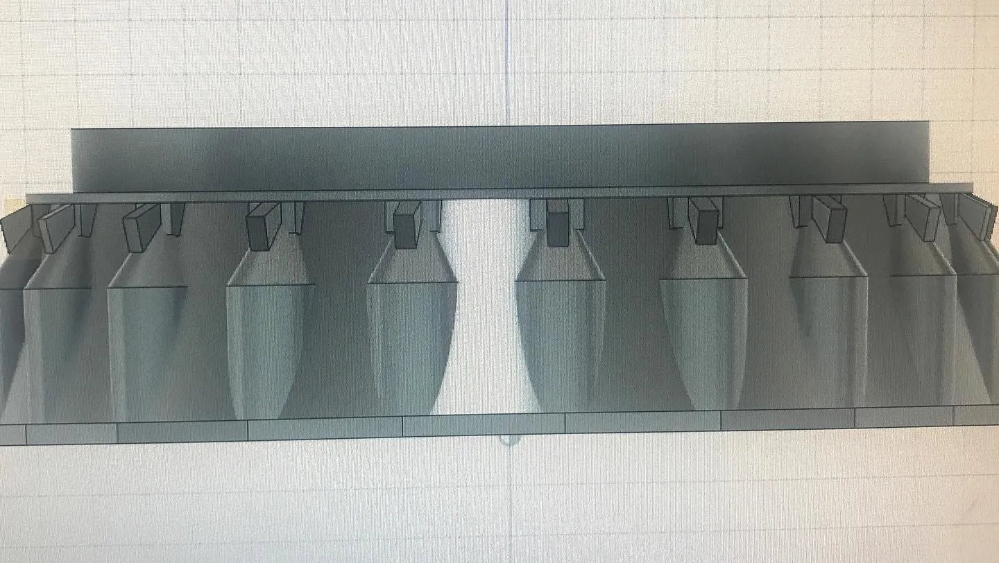 Phần động cơ SuperHeavy B7 với Raptor và chân đế