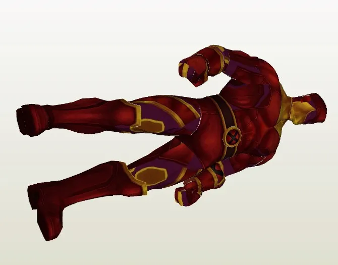 Nhân vật Colossus trong Xmen với thiết kế 3D chi tiết