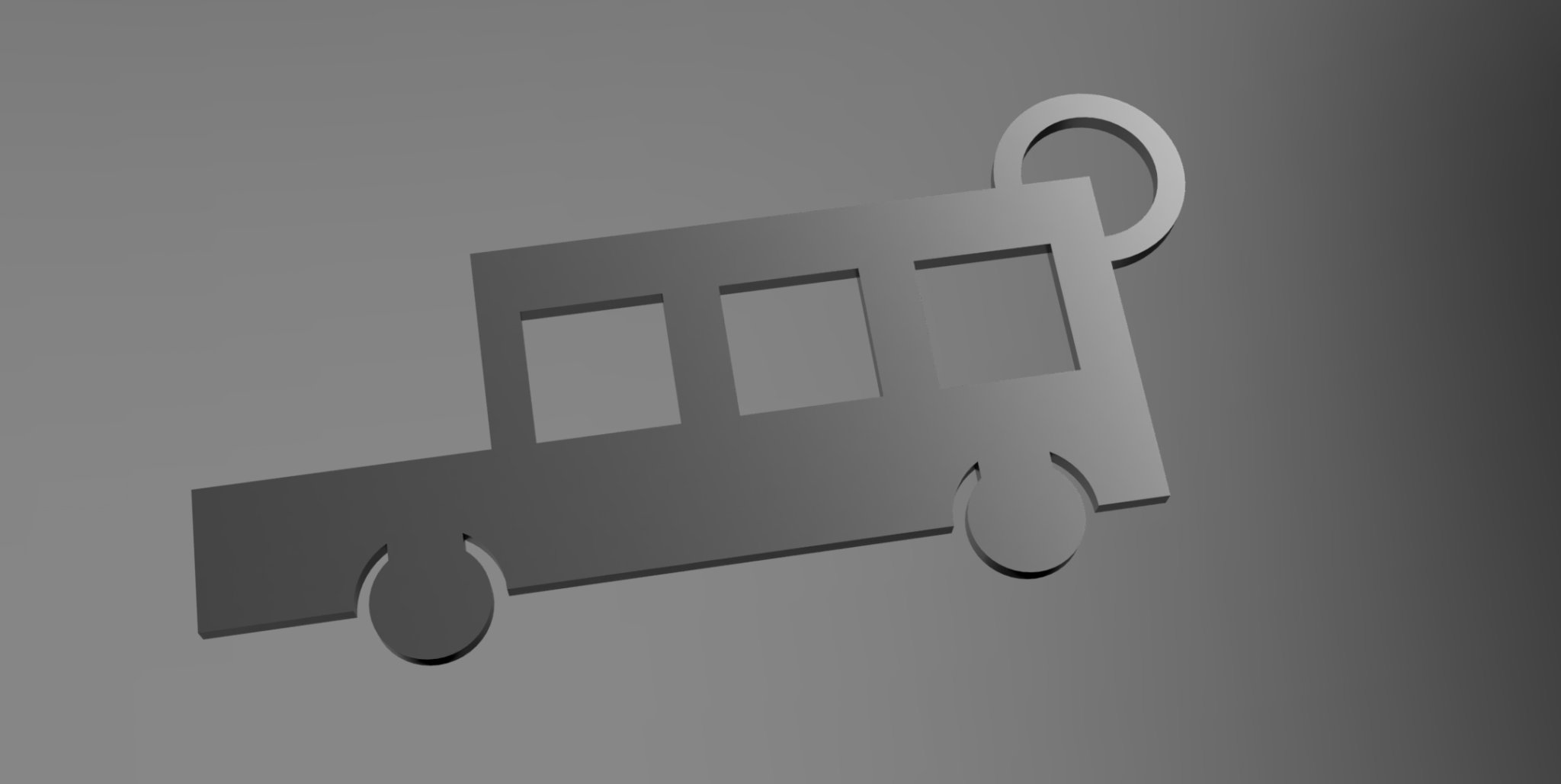 Móc khóa chiếc xe bạn vẽ ở mẫu giáo