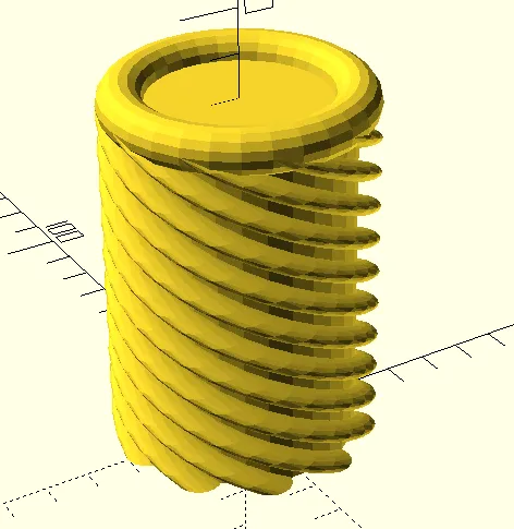 Bình hoa xoắn ốc độc đáo làm giá đỡ bút
