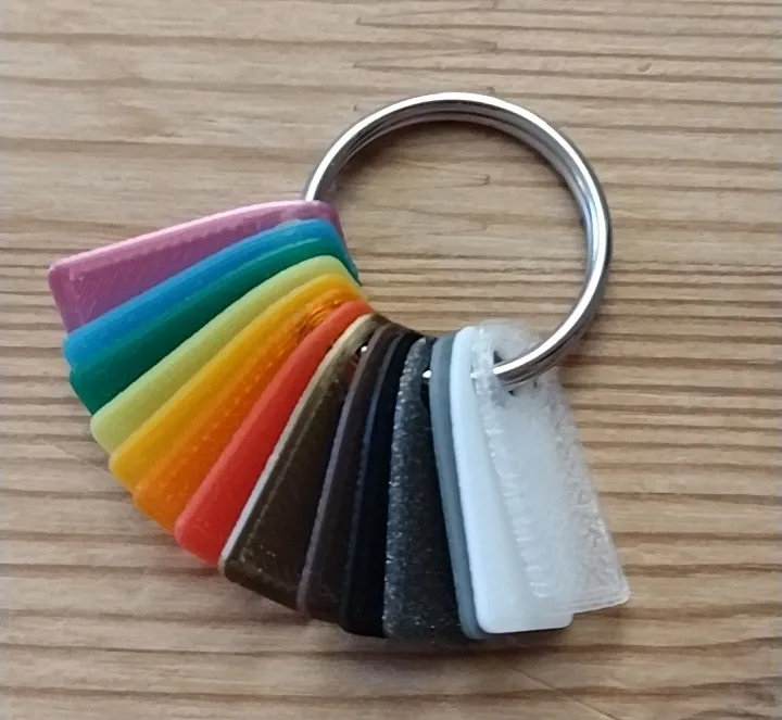 Mẫu filament cho móc khóa nhỏ gọn