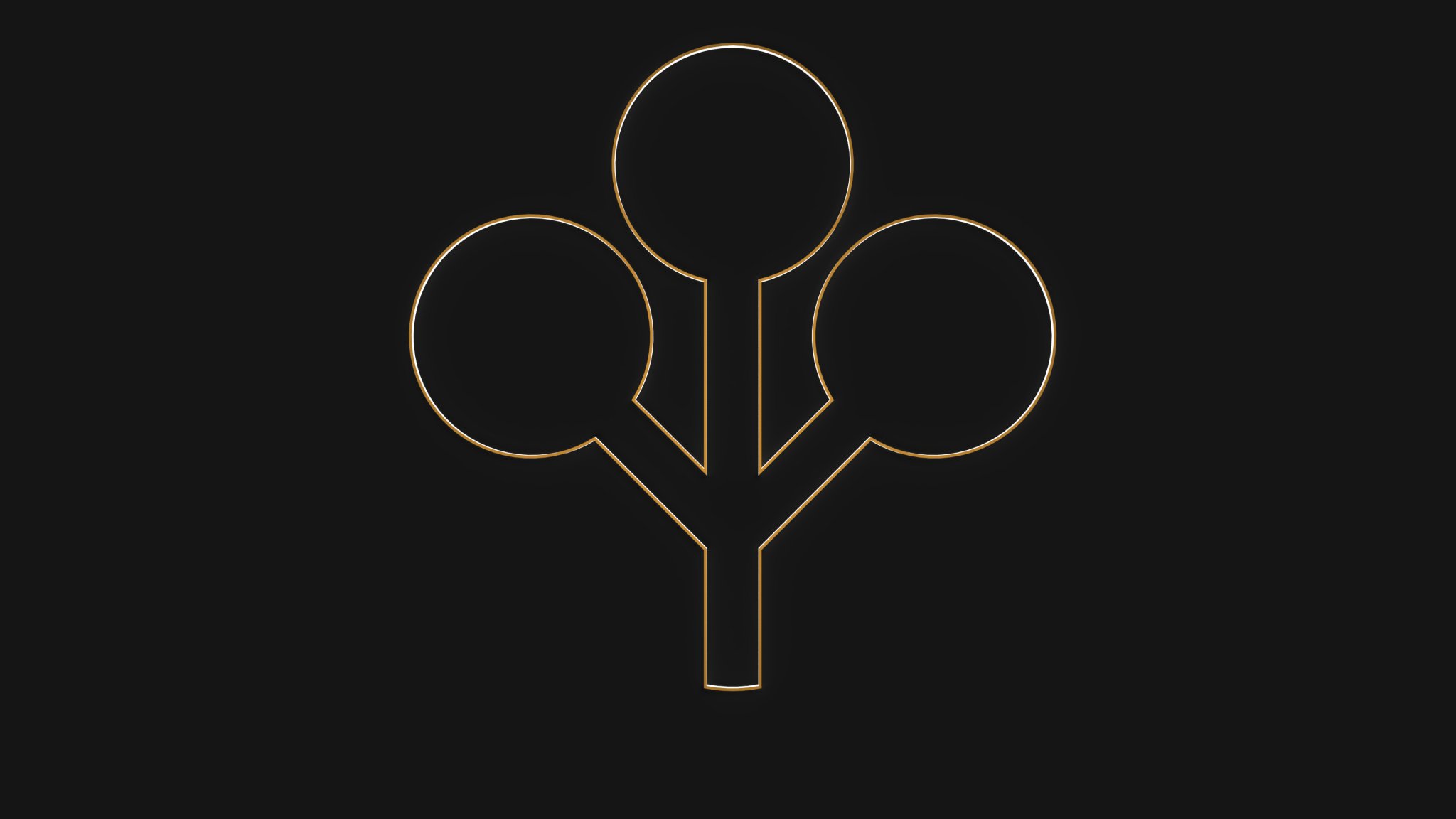 Biểu tượng Arasaka phong cách Cyberpunk 3D