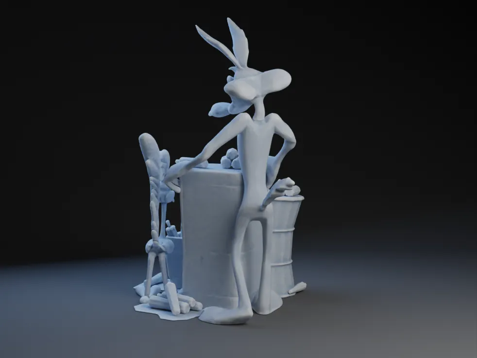 Wile E. Coyote và Road Runner trong phong cách hoạt hình