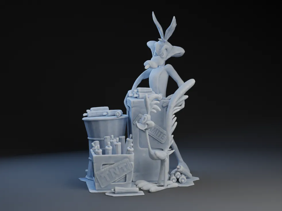 Wile E. Coyote và Road Runner trong phong cách hoạt hình