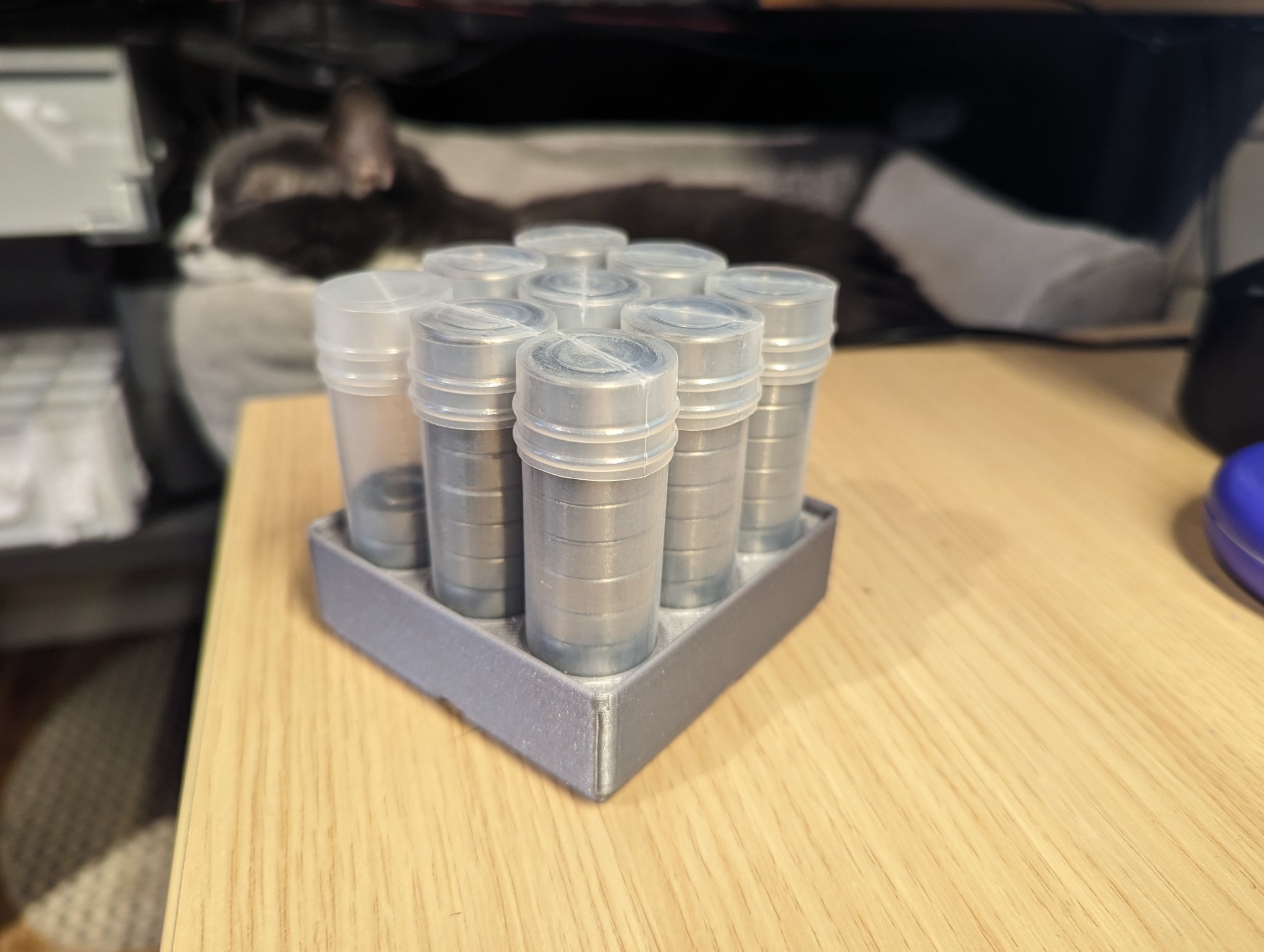 Giá đỡ ống bi 608 cho khối lập phương Gridfinity 4X4