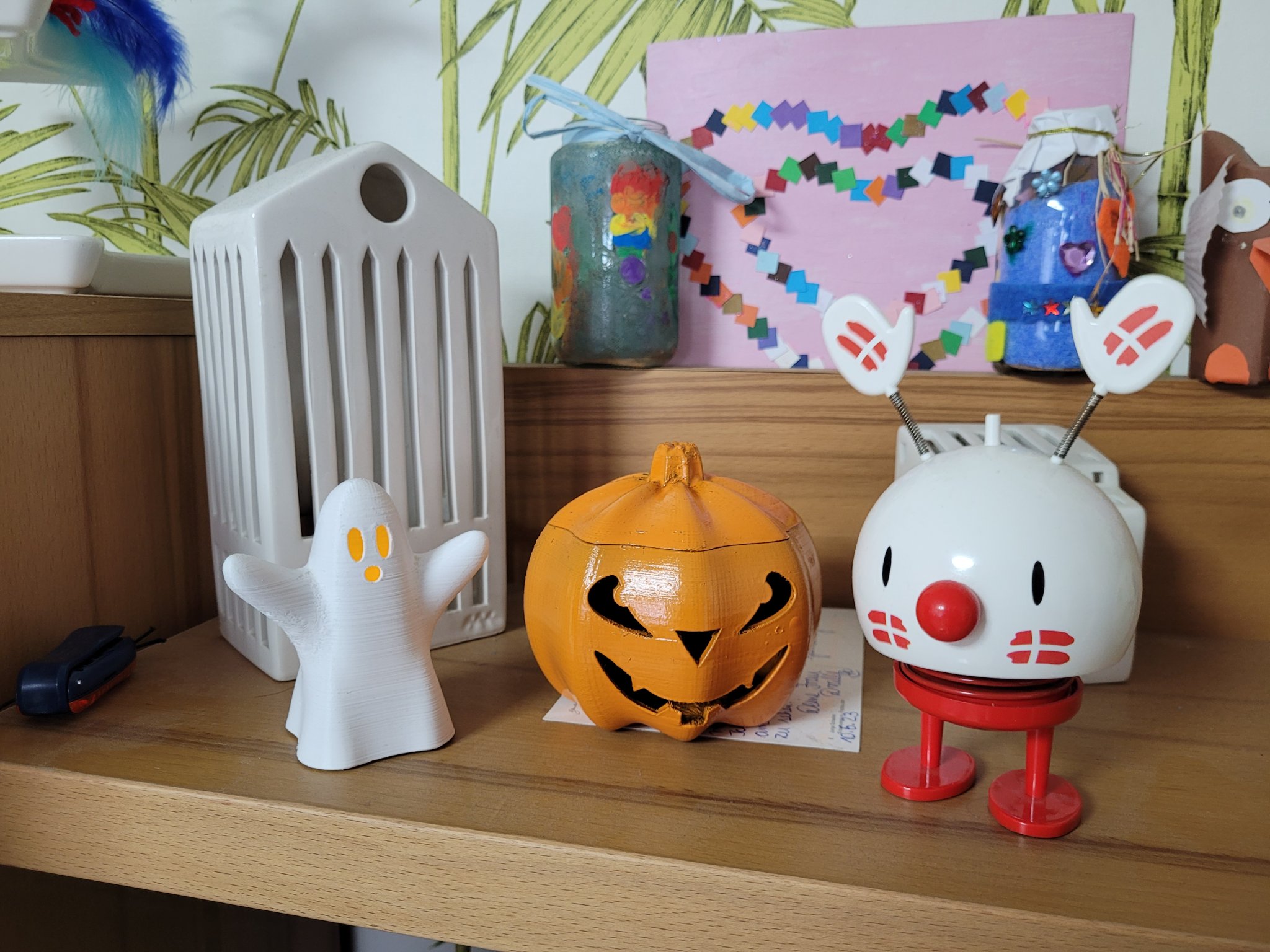 Ma Halloweenn với đế đèn LED 90mm