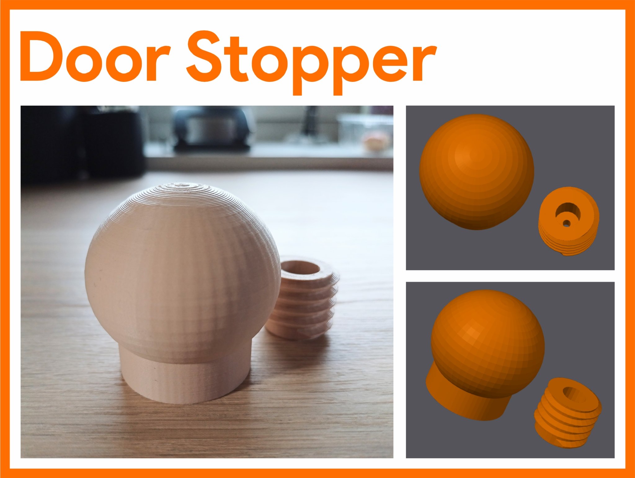 Cái chặn cửa đơn giản dễ sử dụng cho gia đình