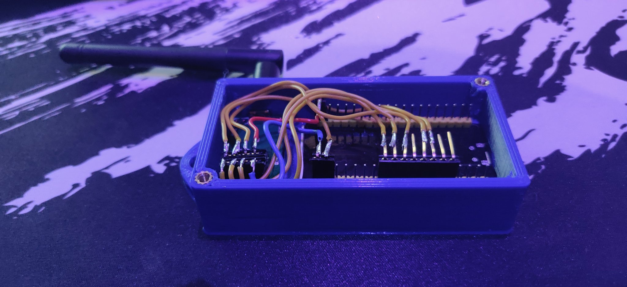 Hộp nhỏ cho ESP32 NodeMCU và EBYTE ML01DP5 với anten ngoài