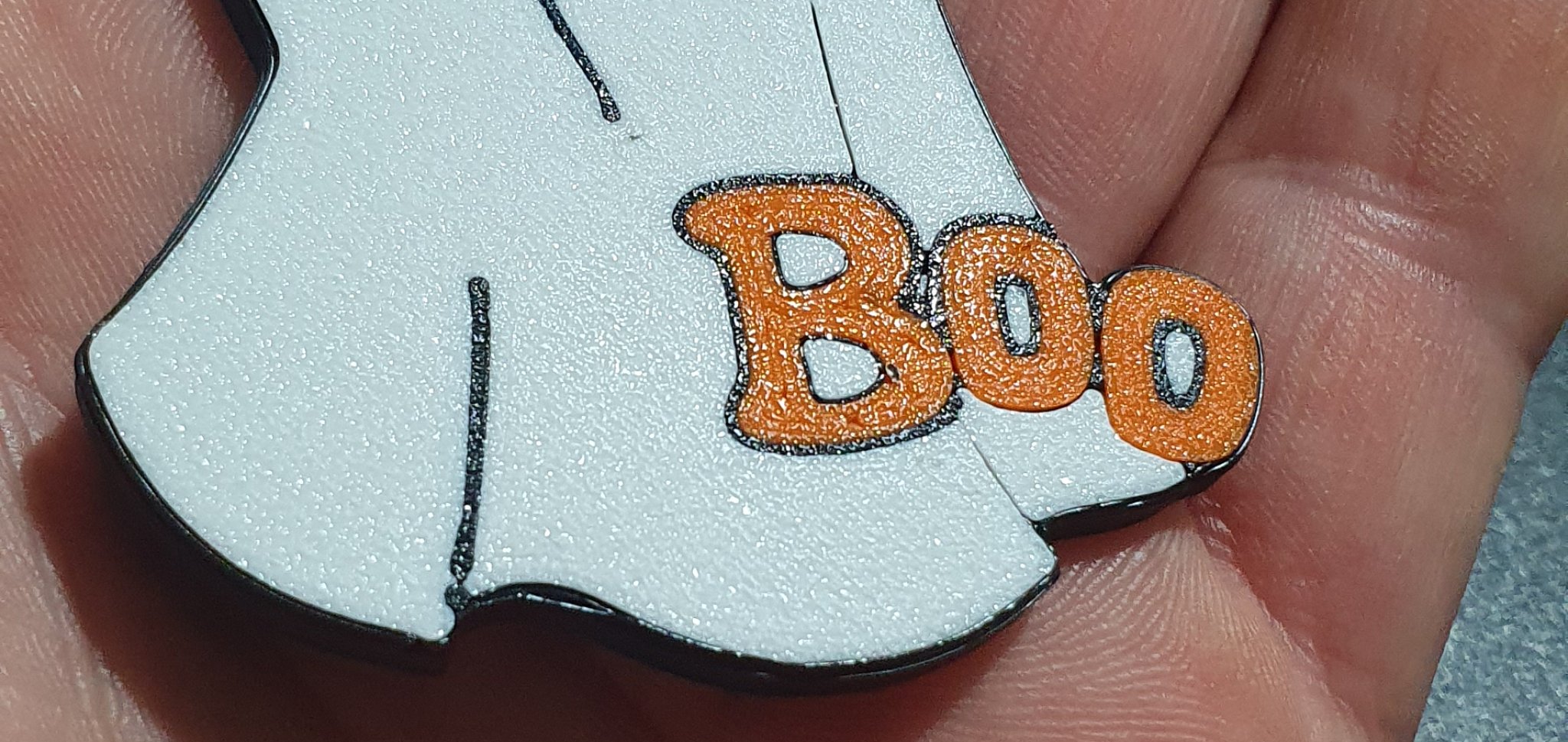 Móc khóa ma Boo dễ thương với ba màu sắc khác nhau