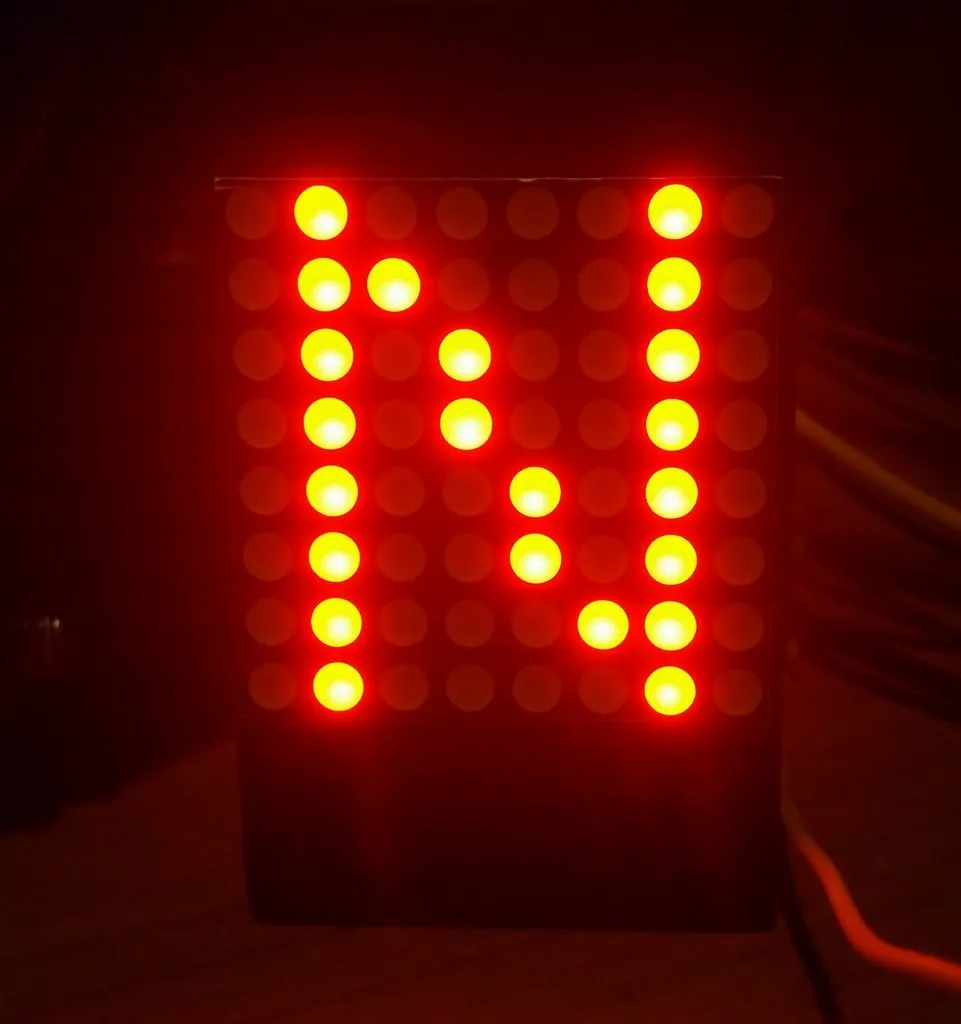 Mô-đun hiển thị 8x8 nghiêng 6 độ cho mô phỏng xe