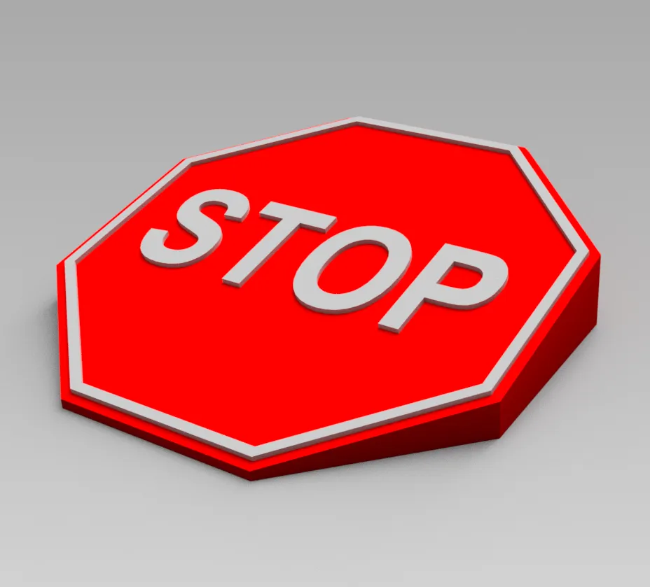 Biển báo dừng cho cửa tại vị trí quy định