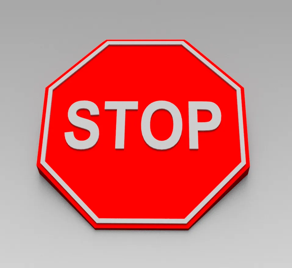 Biển báo dừng cho cửa tại vị trí quy định