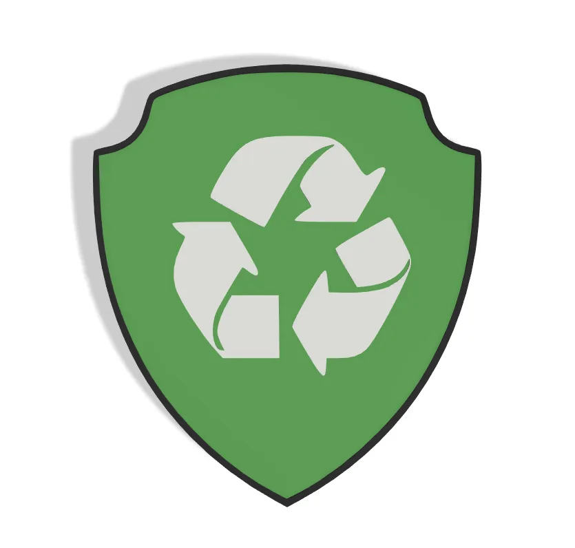 Biểu tượng Rocky trong đội cứu hộ Paw Patrol nhiều màu sắc